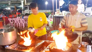 Amazing Wok Skills! Popular Egg Fried Rice, Beef Fried Noodles - Best Street Food Cooking Skills