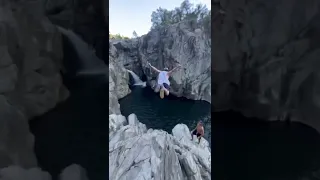 death dive in norther caifornia #cliffjumping #dods