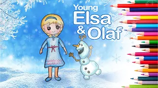 How to draw young Elsa | Frozen | Disney Princess