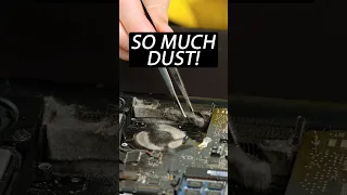 Insanely DUSTY Computer Compilation #shorts #cleaning