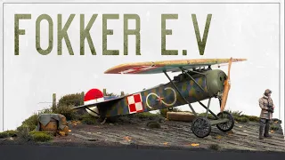 Arma Hobby Fokker E.V 1/72 | Full Build and diorama base.