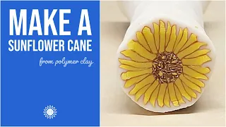 Make a Sunflower Cane from Polymer Clay 🌻