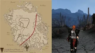 Elder Scrolls: Morrowind Walking Across the Entire Map Timelapse