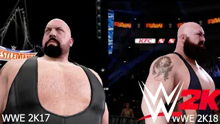 Big Show Entrance Comparison WWE 2K15 vs WWE 2K16 vs WWE 2K17 vs WWE 2K18 WWE 2K19 WWE 2K20 WWE 2K22