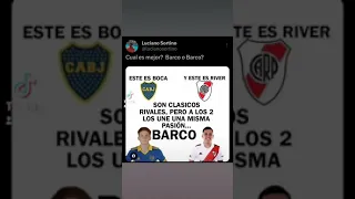 Quien es mejor? Barco o Barco? #boca #riverplate