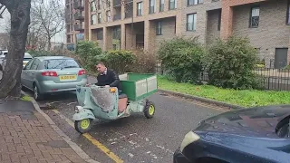 1963 vespa ape 4C1T driving