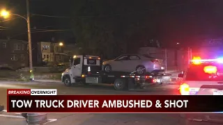 Tow truck driver ambushed, shot during attempted robbery