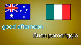 A Day in the Life basic sentence English and Italian language translation video. @Languagetrans1