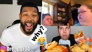 GLUTTONY KINGS AND QUEENS UNHEALTHY MUKBANG 3 | REACTION