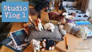 Needle Felting Studio Vlog | November Sales | 1st Month Monetized On Youtube | Craft Business