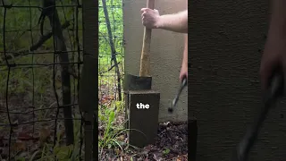 This man shows us how he repairs an axe with a twist...