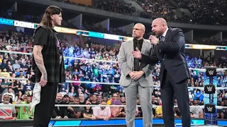 Dominik Mysterio confronta Triple H y Nick Aldis - WWE SmackDown 13 de Octubre 2023 Español Latino