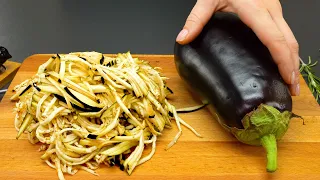Just grate the eggplant! Tastier than pizza! Simple and cheap recipe!