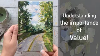 Loose Acrylic Landscape Painting - Basic Beginner Techniques!