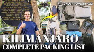 Kilimanjaro Packing List – What to pack for Kilimanjaro in 2020