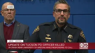 LIVE: Tucson police update on officer killed in crash