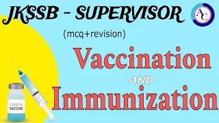 VACCINATION AND IMMUNIZATION|MCQS CUM REVISION|JKSSB SUPERVISOR|