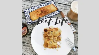 Vlog10.旅人咖啡 ︳早餐•可可香蕉堅果飲、香蕉鷹嘴豆煎餅、泡菜鷹嘴豆蛋餅