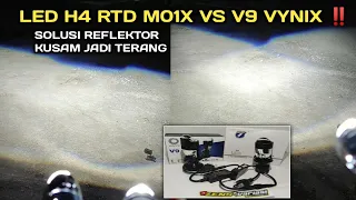 LED MINI PROJECTOR RTD M01X VS H4 V9 VYNIX‼️Led h4 bright car