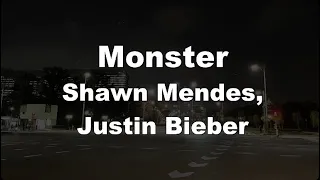 Karaoke♬ Monster - Shawn Mendes, Justin Bieber 【No Guide Melody】 Instrumental