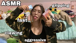 ASMR | Underrated Fast and Aggressive Triggers: Gripping, Handling, and Clawing