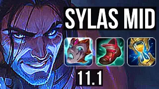 SYLAS vs FIZZ (MID) | 7/0/3, Godlike, 300+ games | KR Diamond | v11.1