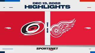 NHL Highlights | Hurricanes vs. Red Wings - December 13, 2022