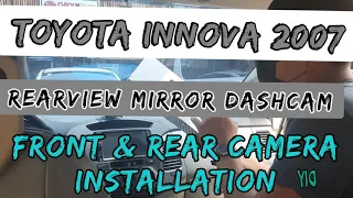 TOYOTA INNOVA 2007 DASHCAM FRONT AND BACK CAMERA INSTALLATION.(DIY Tutorial) #toyotainnova #qcyf11+