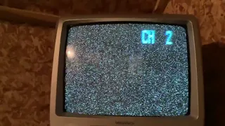 Turning on an old TV😎