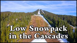 Low Snowpack in the Oregon Cascades, Winter 2023/2024