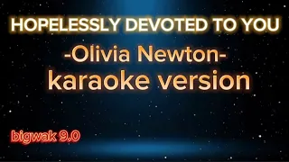 HOPELESSLY DEVOTED TO YOU - OLIVIA NEWTON (karaoke version)