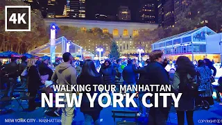 NEW YORK CITY TRAVEL - WALKING TOUR(11), 42nd St, Bryant Park, 5th Ave & Lexington Ave [Full Ver.]