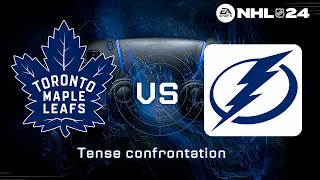 Maple leafs vs Lightining - difficult confrontation, online versus jurena91 (NHL24, PS4)