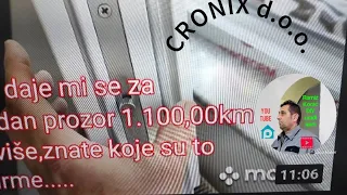 Stigao novi prozor iz firme Cronix d.o.o.Sarajevo.Kroki DIY- uradi sam.