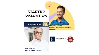 Startup Valuation Webinar with Andreas Goeldi, Emanuele Larocca, Michel Kertai and Pavel Jakovlev