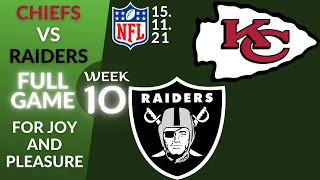 🏈Kansas City Chiefs vs Las Vegas Raiders Week 10 NFL 2021-2022 Full Game Watch Online, Football 2021