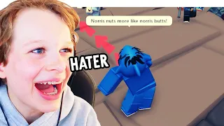BIGGY PRETENDS TO BE A HATER (prank on the NORRIS NUTS) Gaming w/ The Norris Nuts
