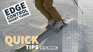 Q U I C K T I P S // how to ski / short turn edge control