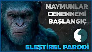 MAYMUNLAR CEHENNEMİ; BAŞLANGIÇ - ELEŞTİREL PARODİ