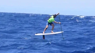 Molokai 2 Oahu 2018 SUP Foil : Eric Terrien (long version)