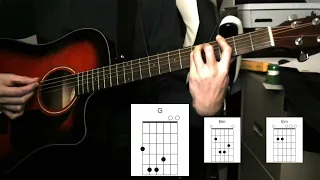 Duvet - bôa - Simple acoustic guitar tutorial