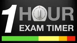 1 Hour Exam Timer + 3 Warning Times at 30, 10 & 5 Minute Mark