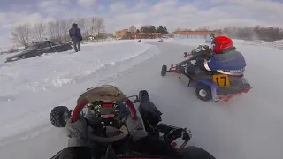 Winter karting rotax max round 1 . Ice karting. Зимний картинг Омск ,,Досааф" (4 этап 2021)