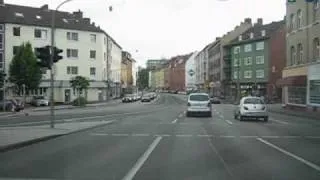 Driving in Kassel, Germany (North-South)