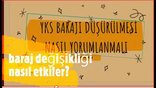 #YKS Barajı #TYT barajı #AYT #düşürüldü. #şimdi ne olacak? #risk var mı?