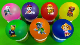 Looking For Paw Patrol Balloons With Tiny Beads Bags: Ryder, Chase, ...Satisfying ASMR Video