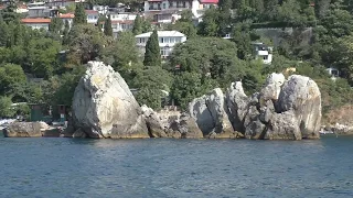 Морская прогулка вдоль Южного берега Крыма. Crimea. South Coast. Boat trip