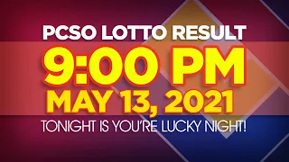 LOTTO RESULT TODAY 9PM MAY 13 2021 SWERTRES