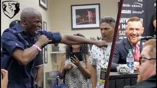 Floyd Mayweather Sr. vs Conor McGregor Trash-Talking at Press Conference