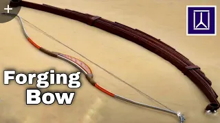 Forging a Bow out of Rusted Leif spring || Nobel sheikh